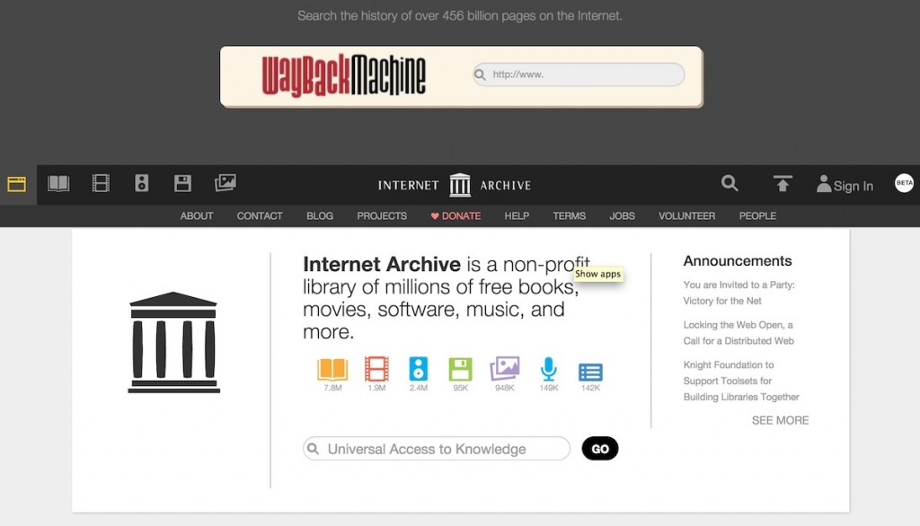 Where would we be witout the  Internet Archive?